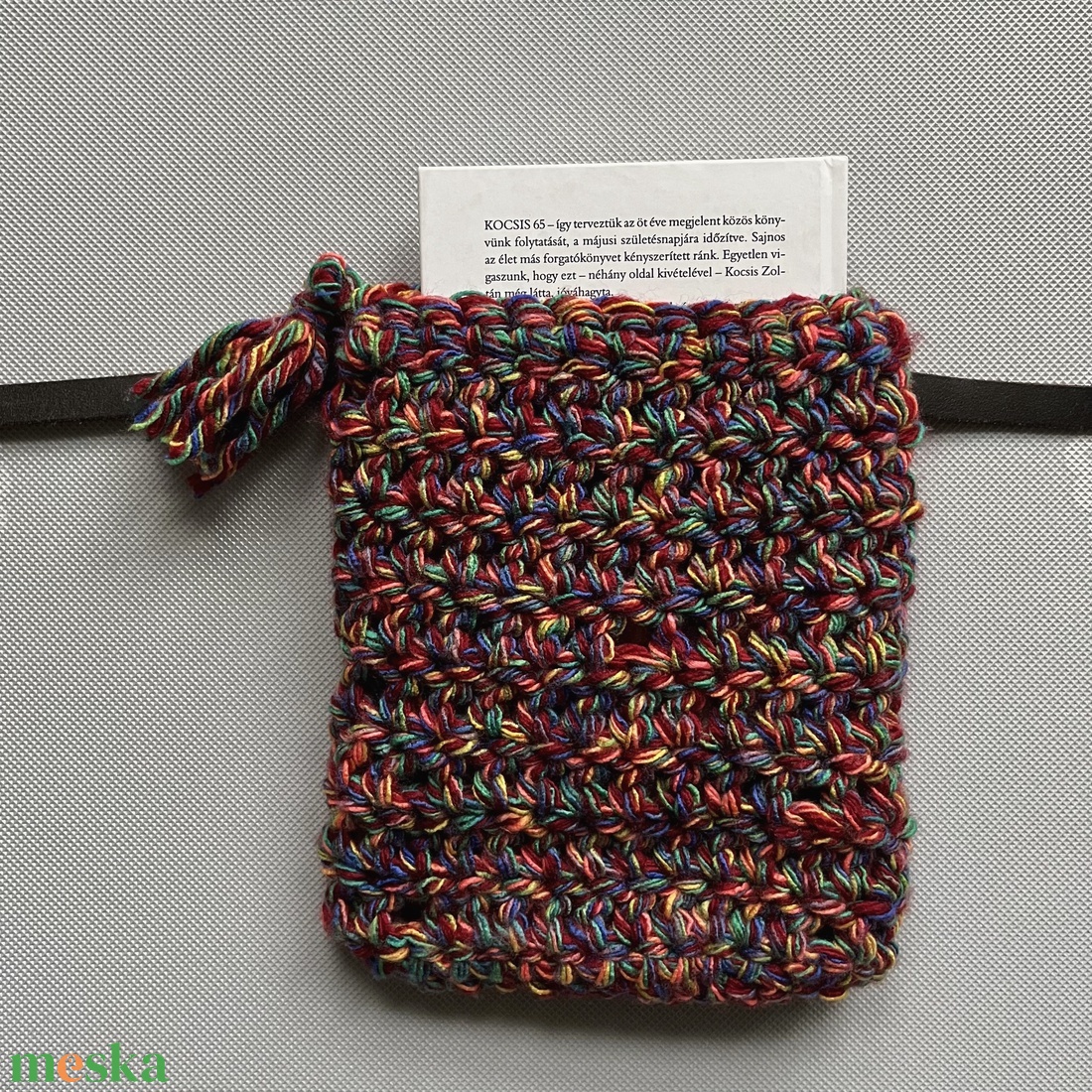 Egyedi vidám, színes, vastag horgolt táska - tablettok, Ebooktok, Kindle - Kisherceg design - táska & tok - ebook & tablet tok - Meska.hu