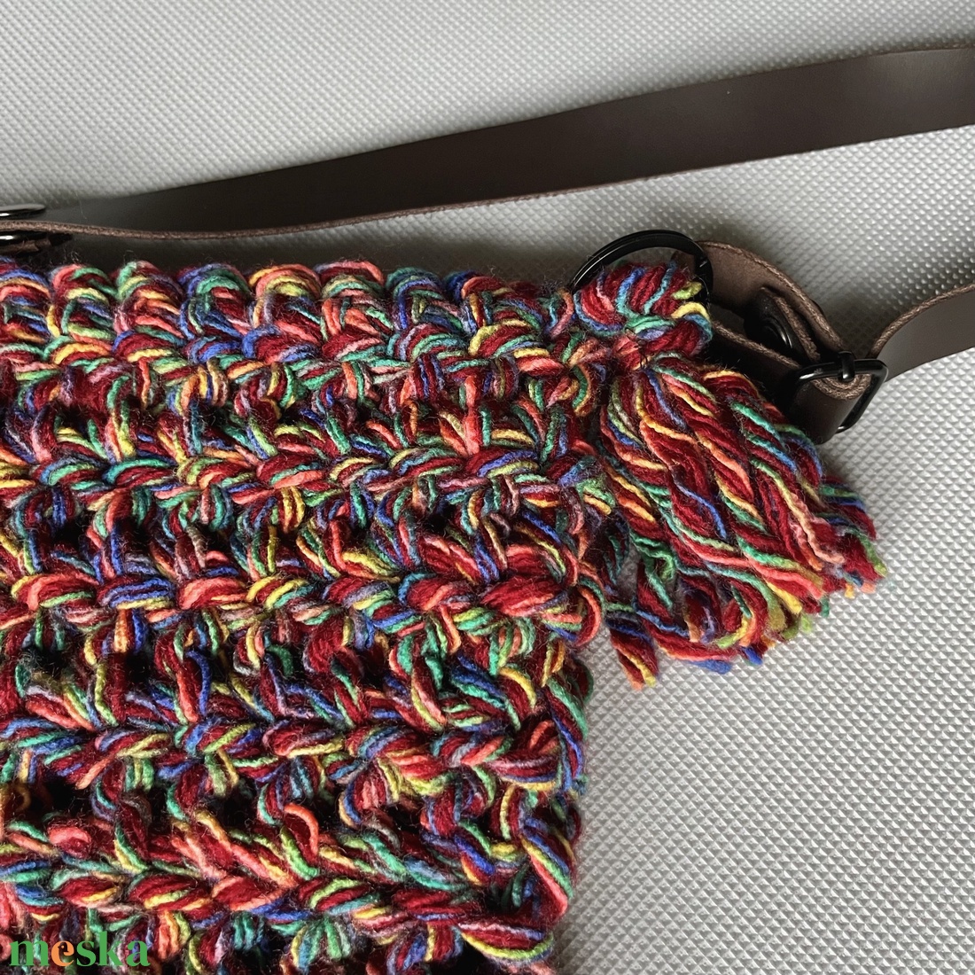 Egyedi vidám, színes, vastag horgolt táska - tablettok, Ebooktok, Kindle - Kisherceg design - táska & tok - ebook & tablet tok - Meska.hu
