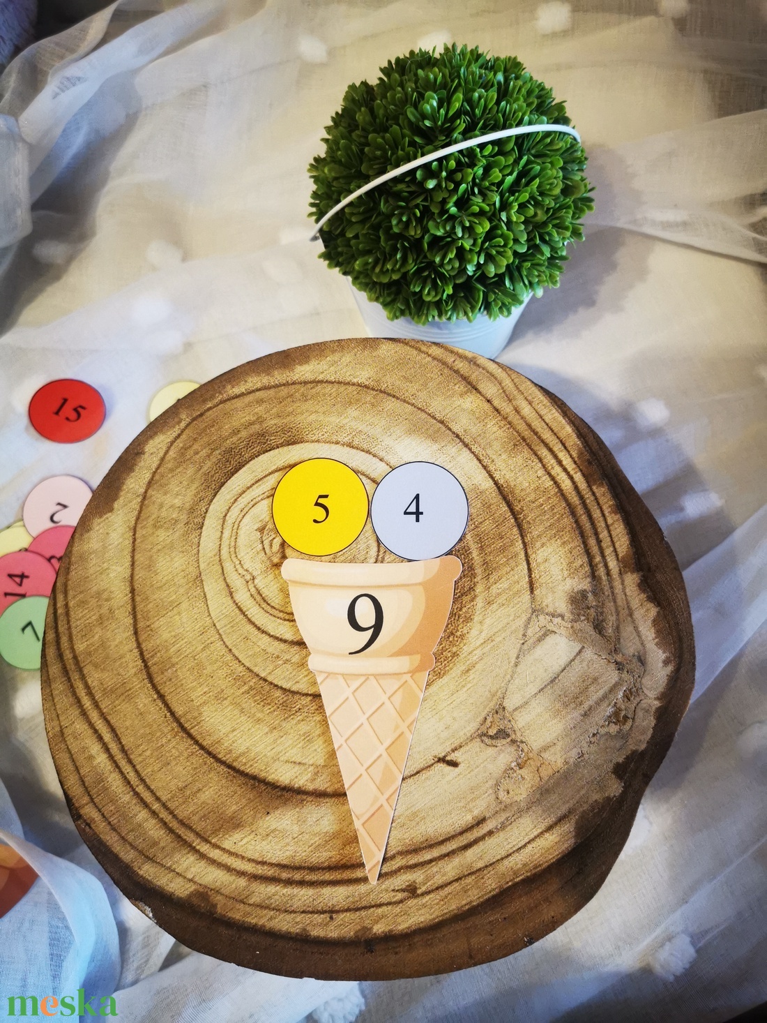 Fagyis számoló - játék & sport - készségfejlesztő és logikai játék - logikai játékok - Meska.hu