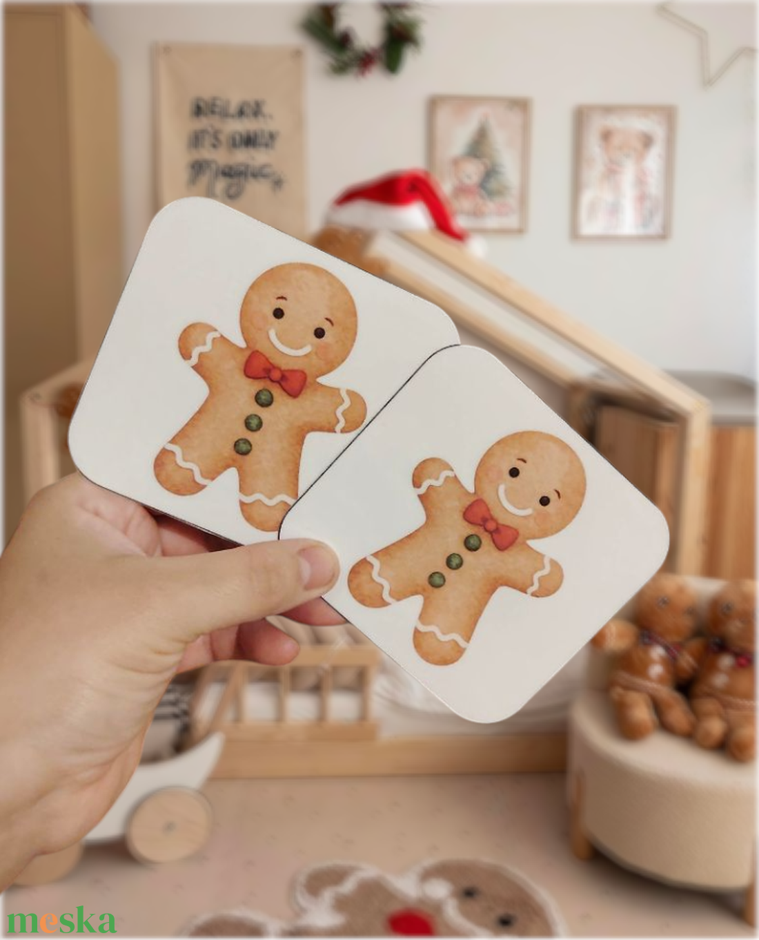 Karácsonyi memória  - játék & sport - készségfejlesztő és logikai játék - memória játékok - Meska.hu