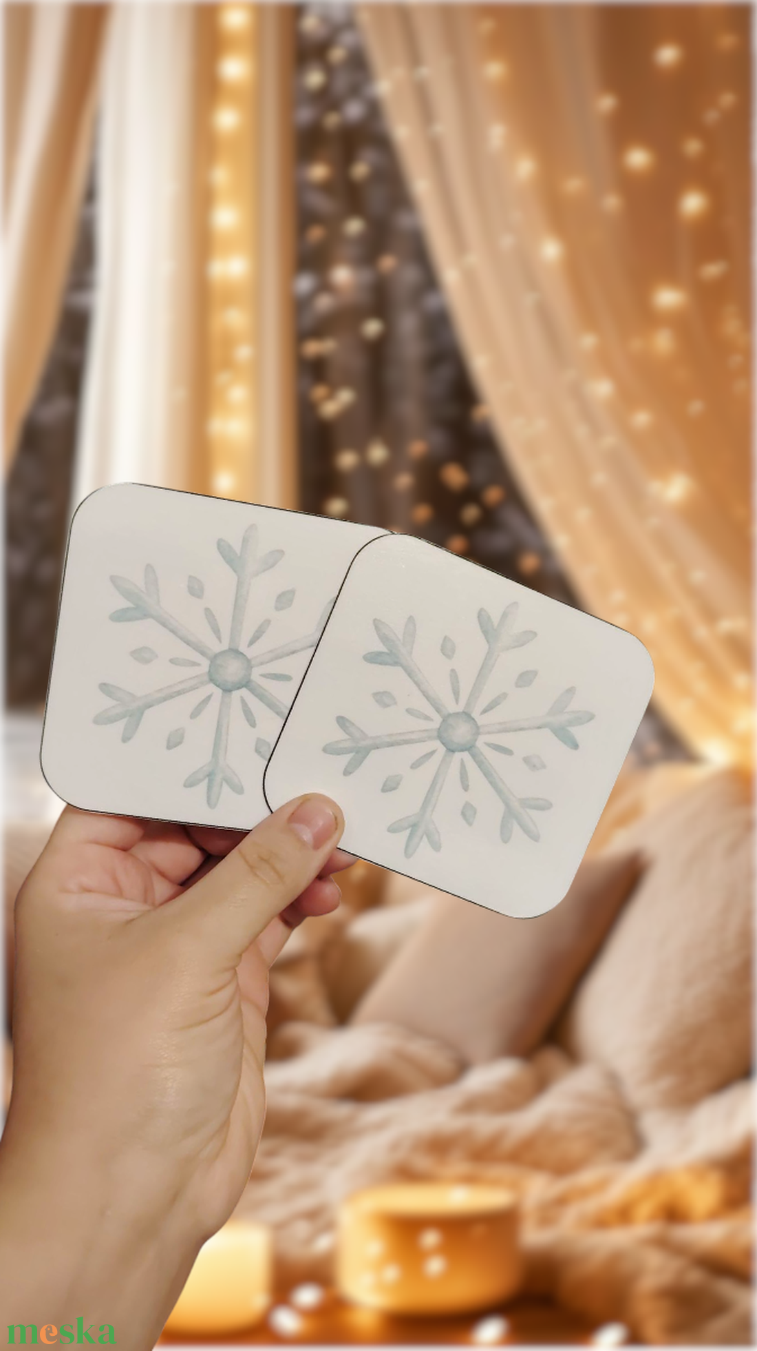 Hópehely memória  - játék & sport - készségfejlesztő és logikai játék - memória játékok - Meska.hu