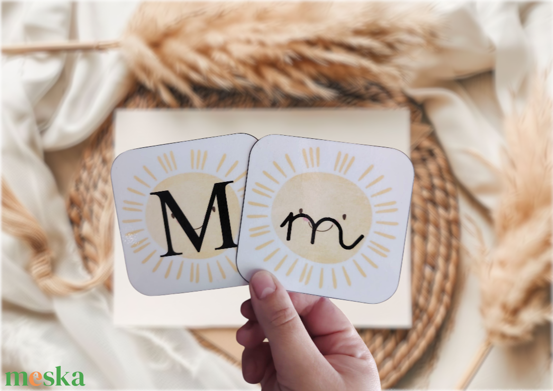 Ábécé párkereső/szókirakó  - játék & sport - készségfejlesztő és logikai játék - memória játékok - Meska.hu