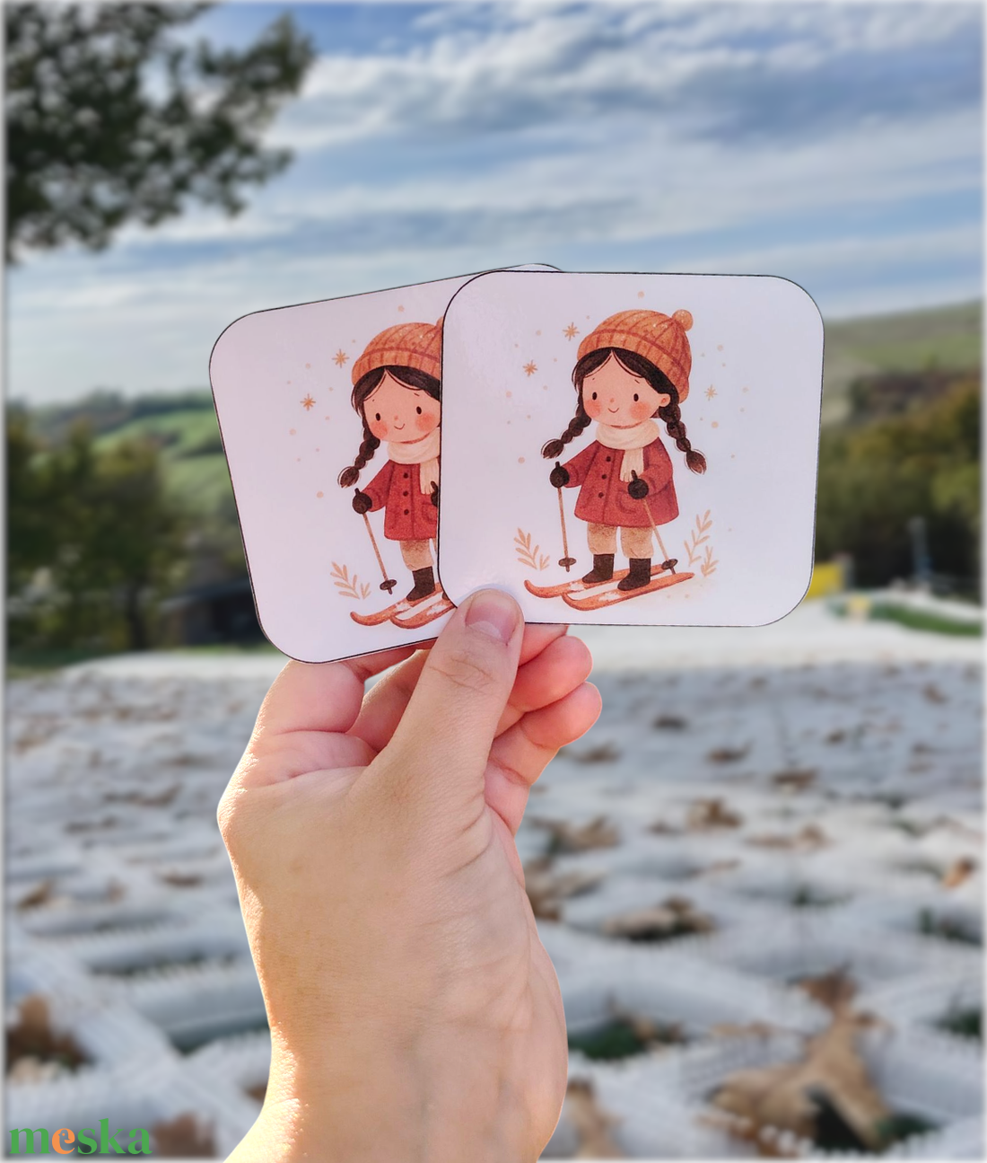 Síelő memória  - játék & sport - készségfejlesztő és logikai játék - memória játékok - Meska.hu