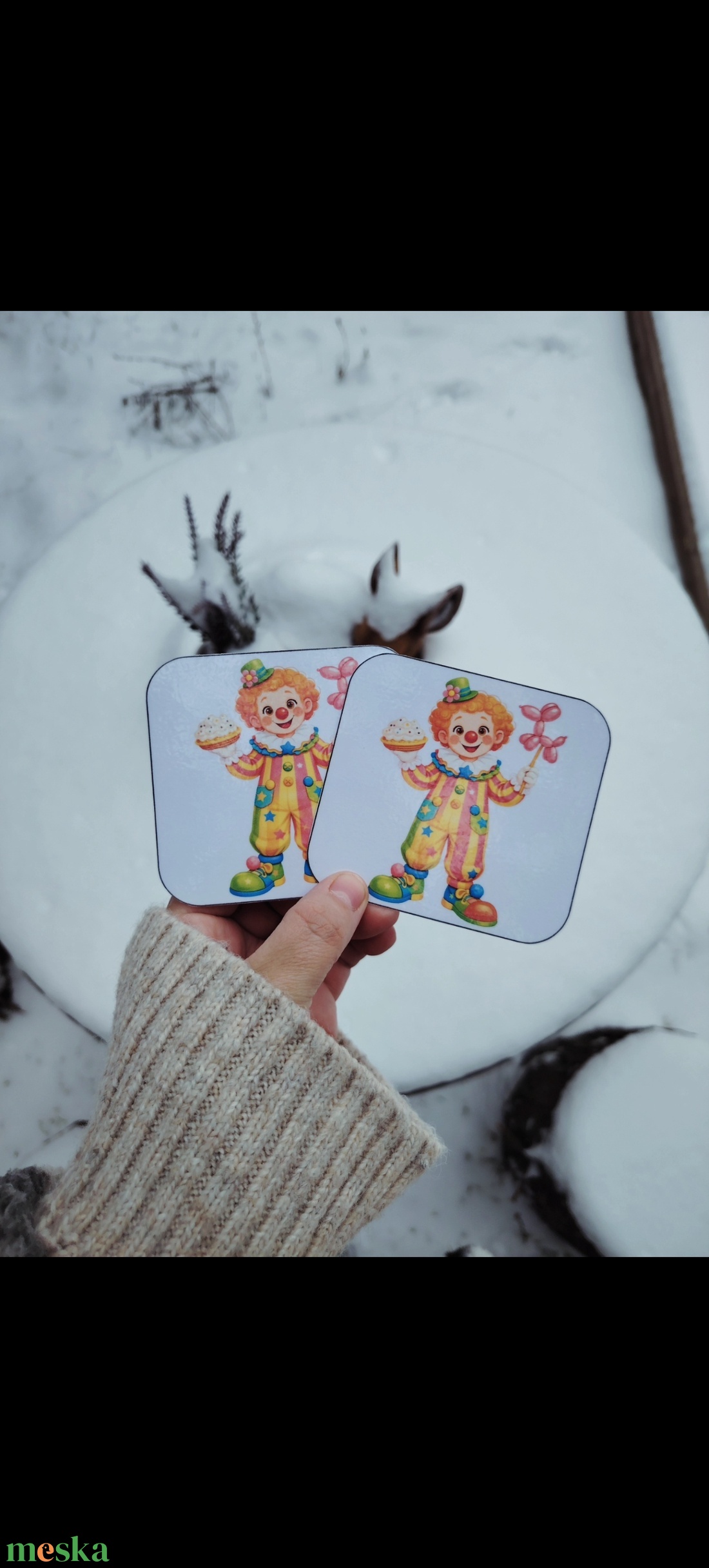 Farsangi bohóc memória  - játék & sport - készségfejlesztő és logikai játék - memória játékok - Meska.hu