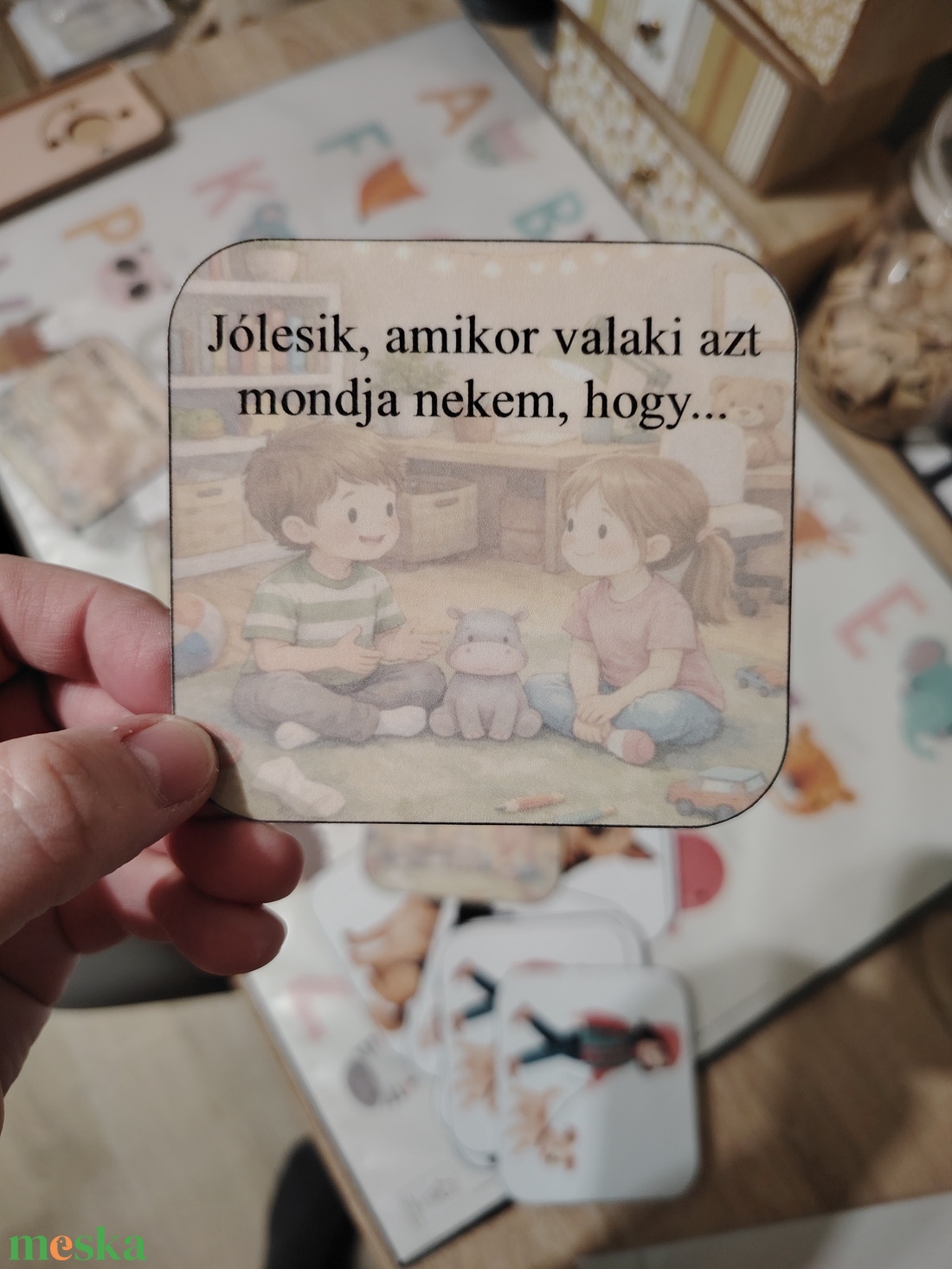 Kapcsolódó-beszélgetős kártyacsomag  - játék & sport - készségfejlesztő és logikai játék - oktató játékok - Meska.hu