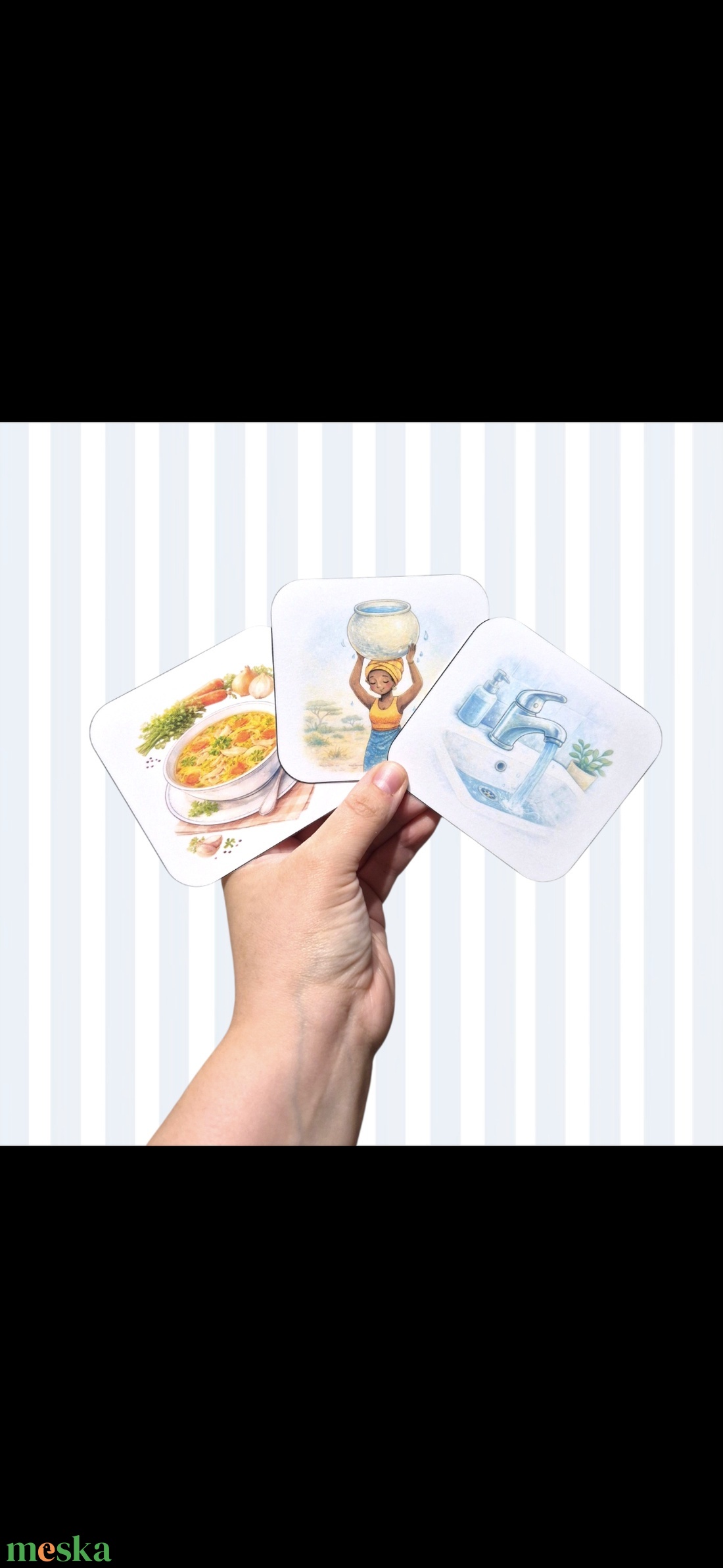 Víz világnapi memória  - játék & sport - készségfejlesztő és logikai játék - memória játékok - Meska.hu