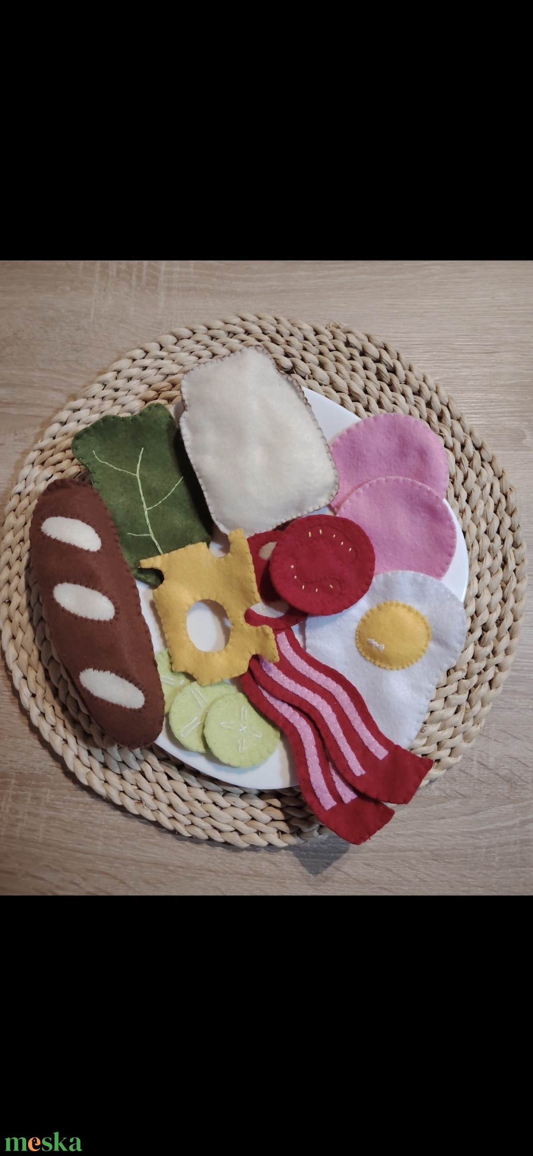 Filc reggeliző szett - játék & sport - gyerekkonyha - játék ételek - Meska.hu