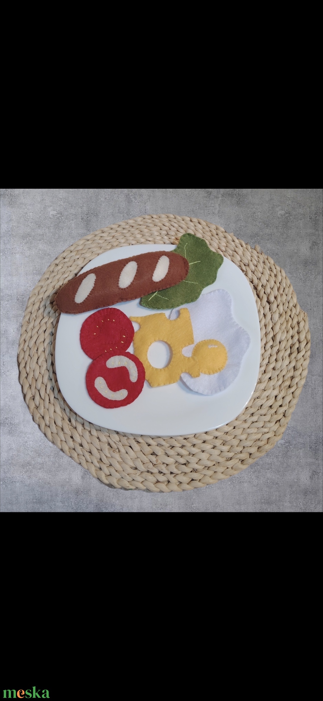 Filc reggeliző szett - játék & sport - gyerekkonyha - játék ételek - Meska.hu