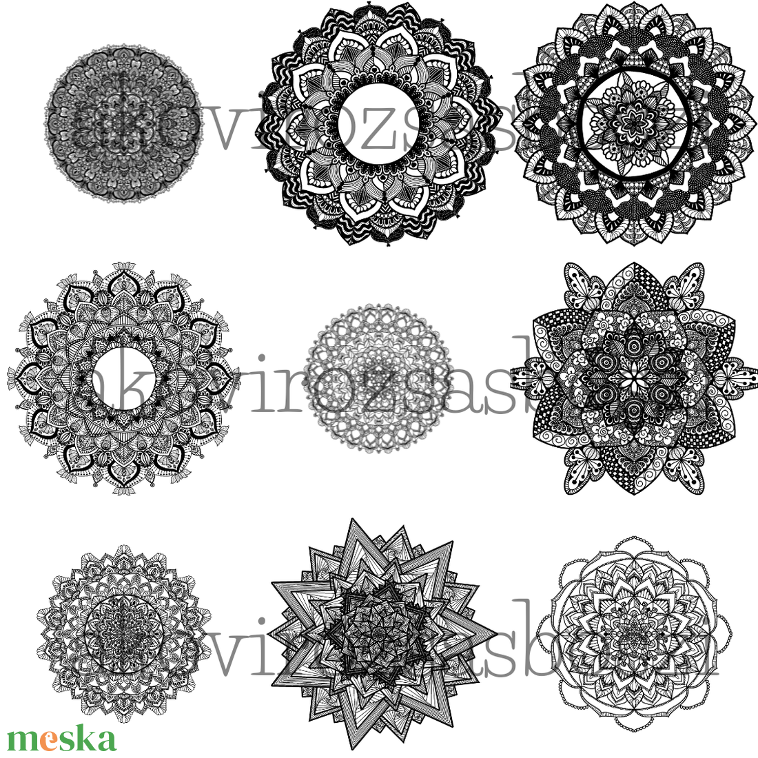 Mandala színező csomag, digitális színező - művészet - grafika & illusztráció - digitális - Meska.hu Mandala színező csomag, digitális színező - művészet - grafika & illusztráció - digitális - Meska.hu