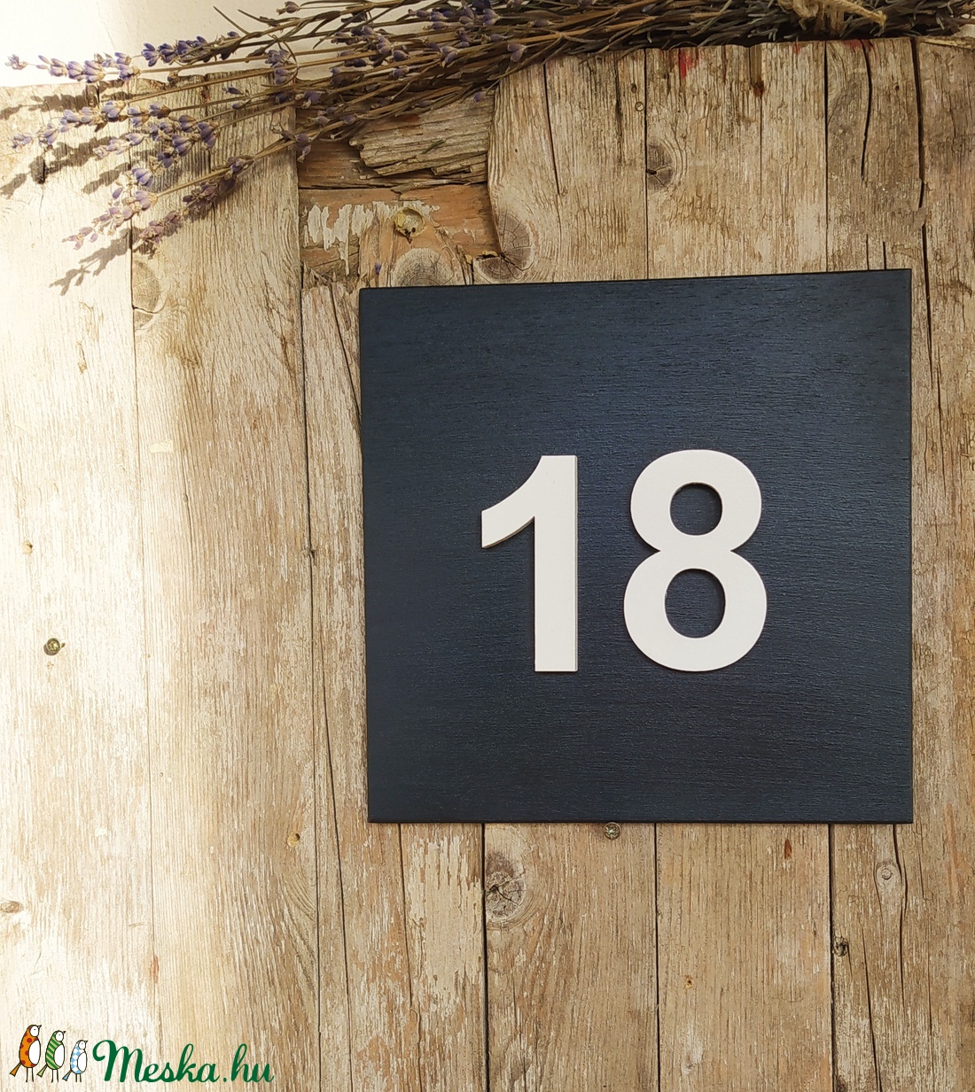 Házszámtábla antracit - otthon & életmód - ház & kert - házszám - Meska.hu
