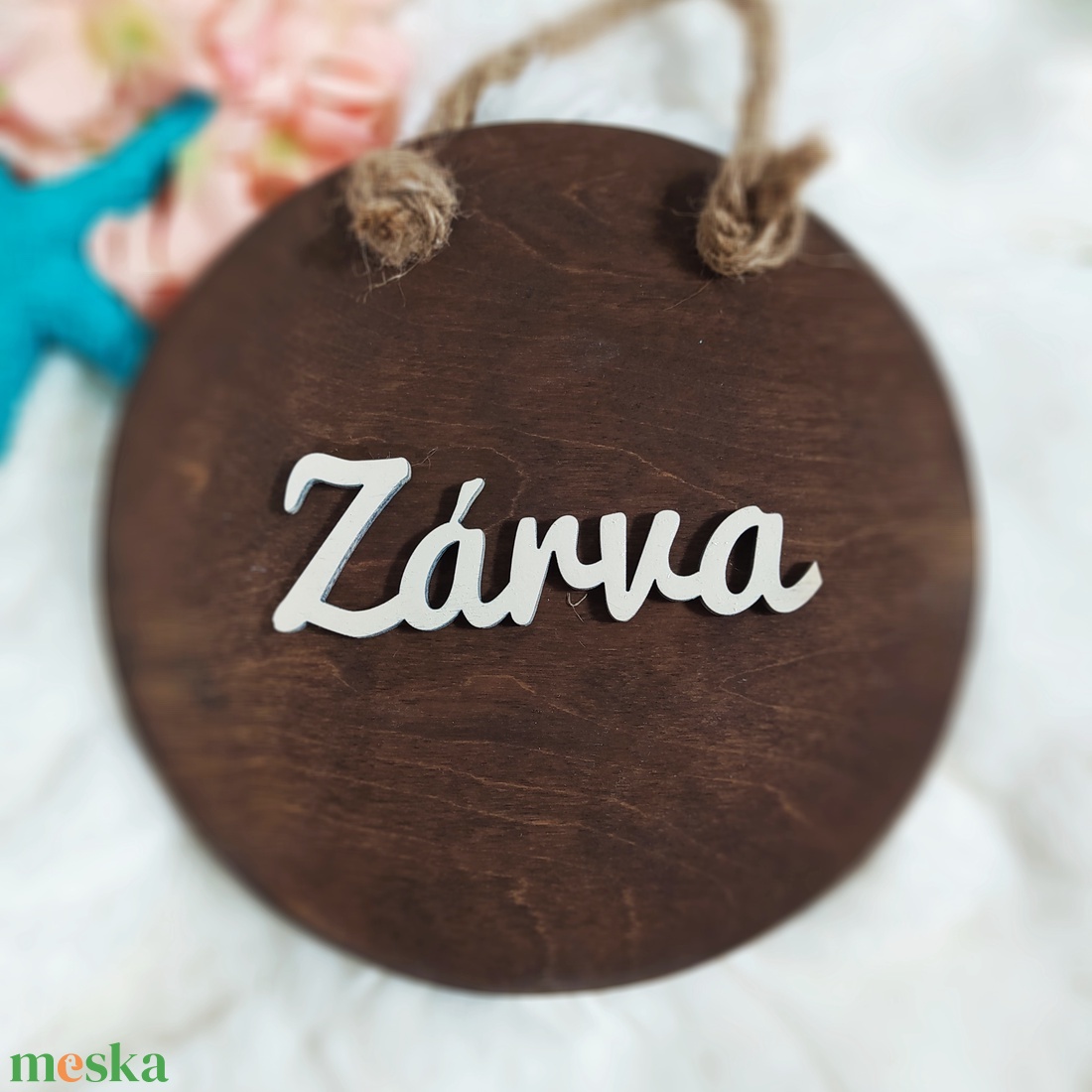 Nyitva-zárva tábla fa - otthon & életmód - dekoráció - ajtó- és ablak dekoráció - ajtódísz & kopogtató - Meska.hu