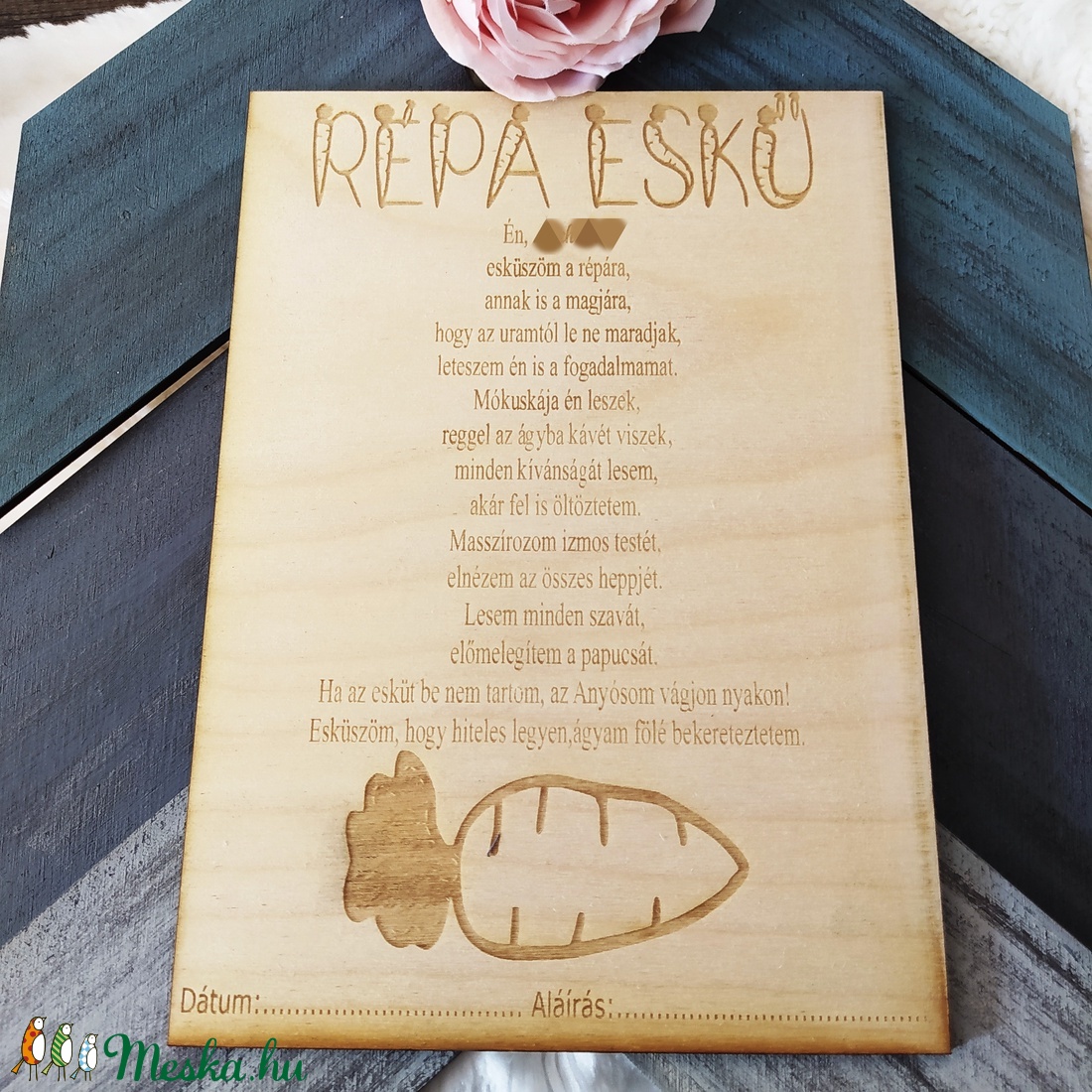 Papucs répa eskü fogadalom - esküvő - emlék & ajándék - Meska.hu