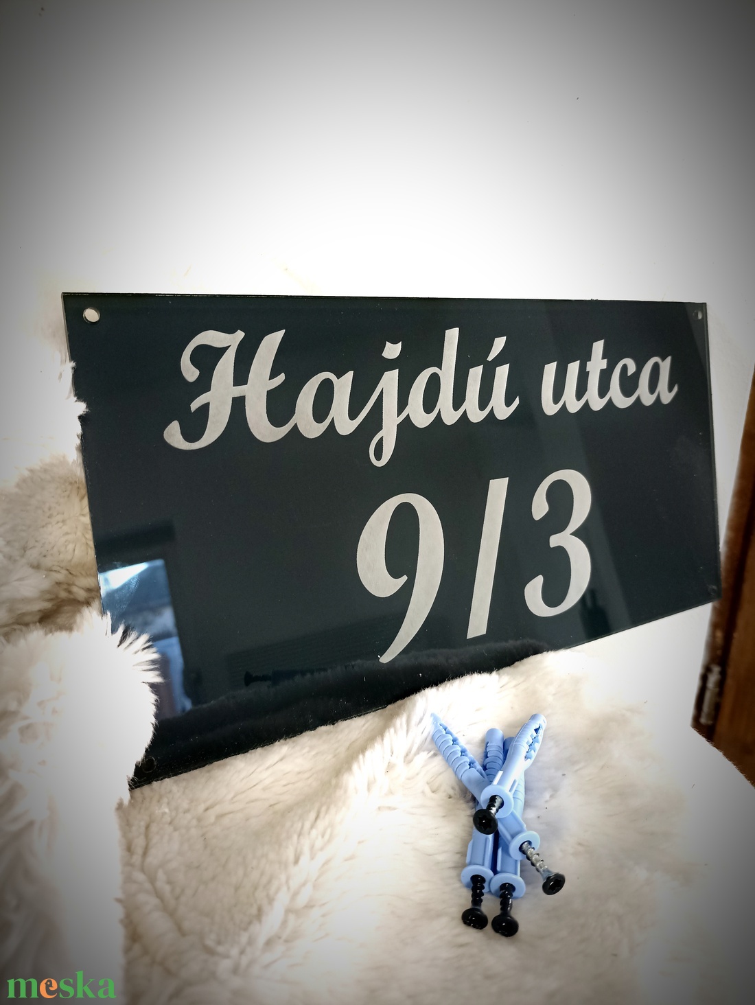 Antracit modern házszám tábla plexi - otthon & életmód - ház & kert - házszám - Meska.hu Antracit modern házszám tábla plexi - otthon & életmód - ház & kert - házszám - Meska.hu