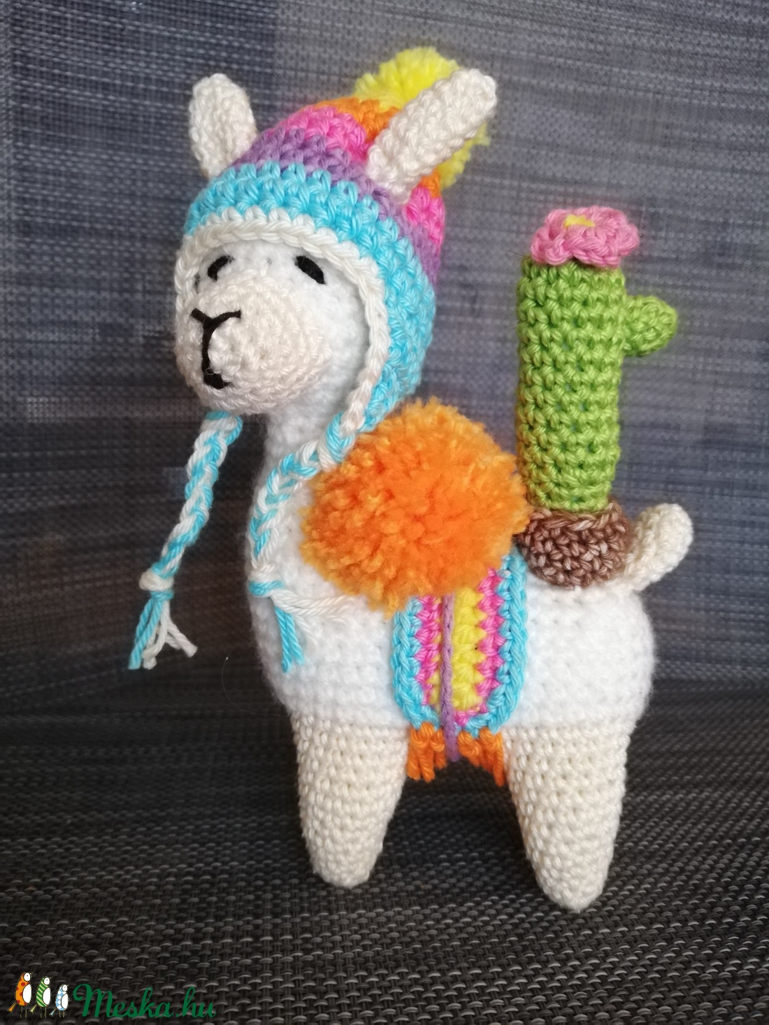 Lám a horgolt LÁMA amigurumi - játék & sport - plüssállat & játékfigura - láma - Meska.hu