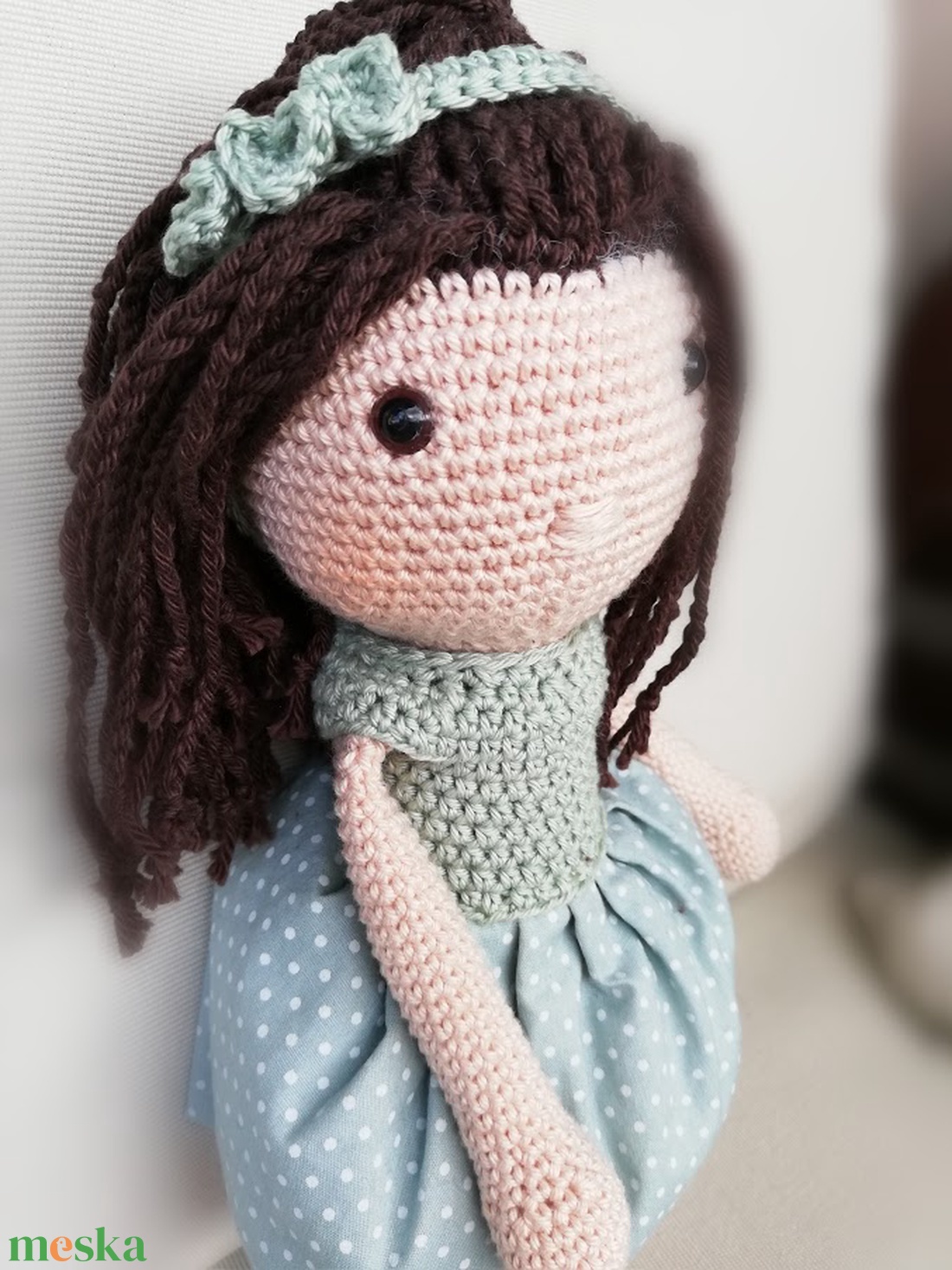 Léna hercegnő horgolt amigurumi baba - játék & sport - plüssállat & játékfigura - ember - Meska.hu