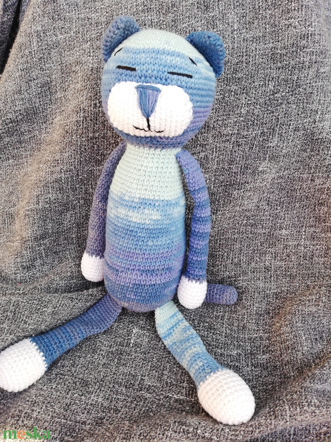 Nagy Amicat CICA, horgolt amigurumi - játék & sport - plüssállat & játékfigura - cica - Meska.hu