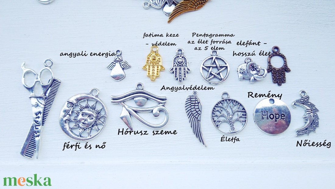 Medál, charm, szimbólum 2 - ékszer - nyaklánc - medál - Meska.hu