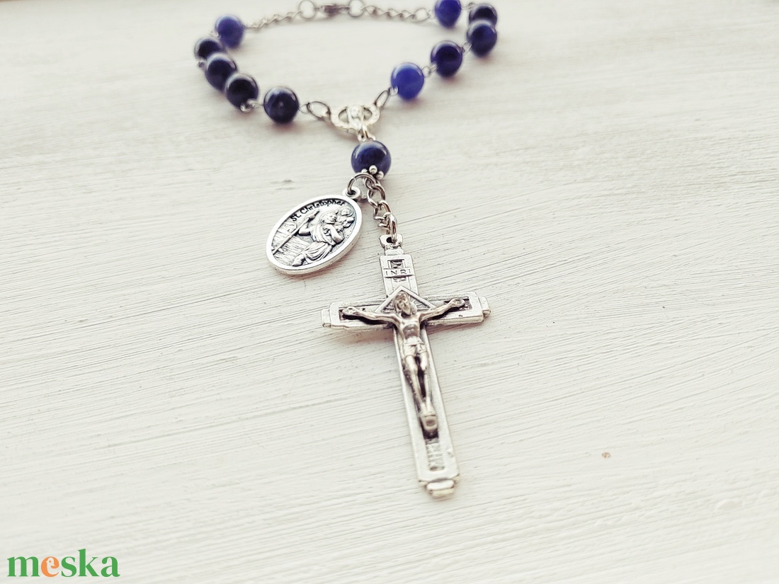 Szt. Kristóf autós rózsafüzér - otthon & életmód - vallás - kereszt - Meska.hu