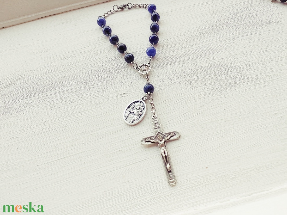 Szt. Kristóf autós rózsafüzér - otthon & életmód - vallás - kereszt - Meska.hu