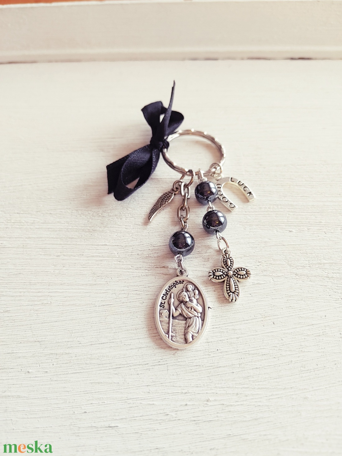 Utazók amulettje - Szent Kristóf amulett - otthon & életmód - vallás - lánc & füzér - Meska.hu