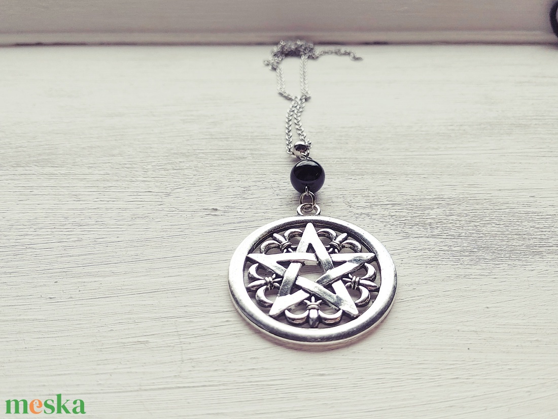 Pentagram amulett - ékszer - nyaklánc - medálos nyaklánc - Meska.hu