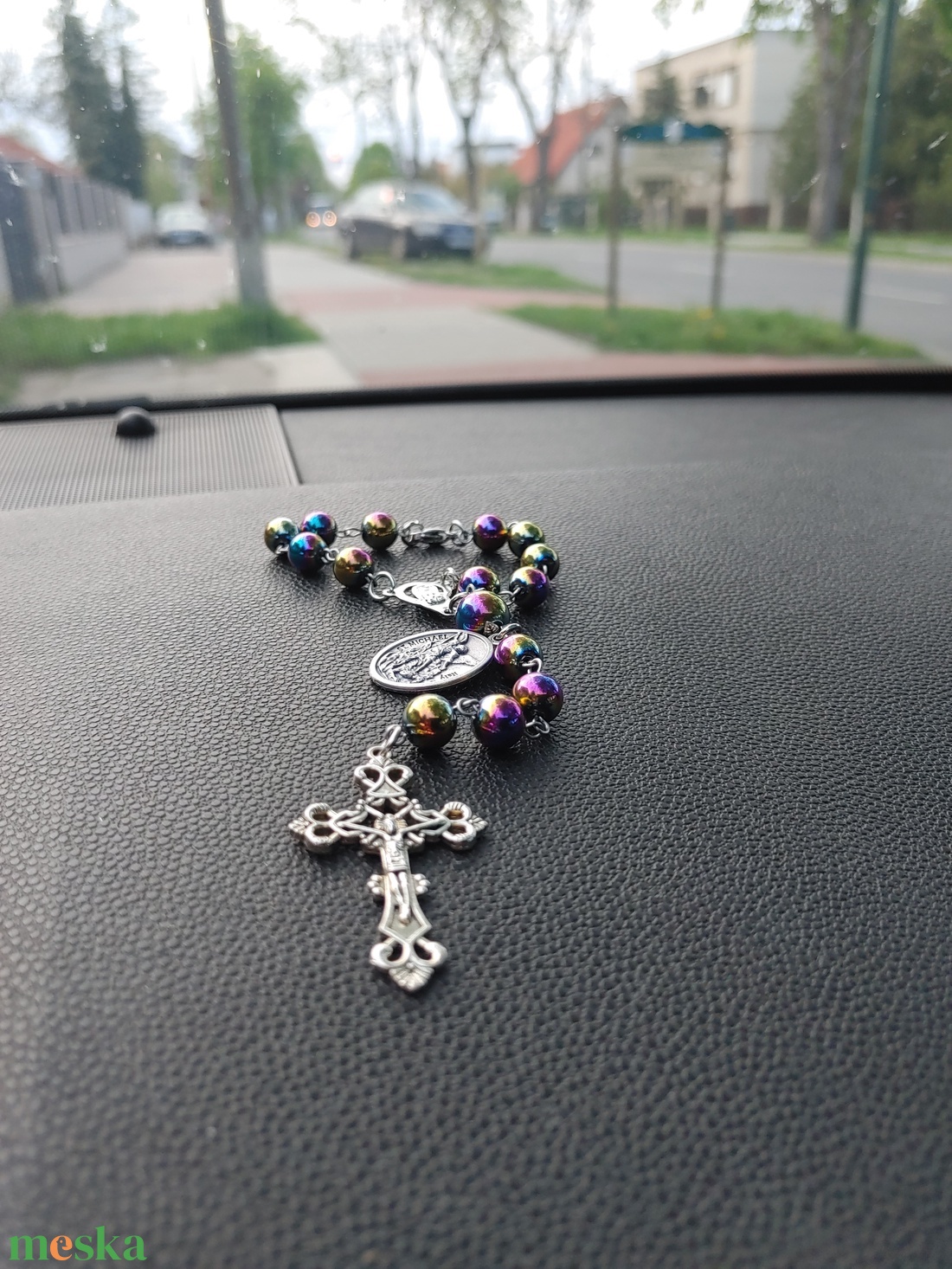 Szt. Kristóf autós rózsafüzér - otthon & életmód - vallás - kereszt - Meska.hu