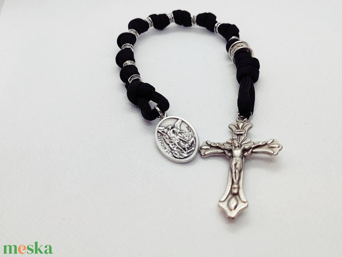 Szt. Mihály amulett - paracord - Férfi - otthon & életmód - vallás - lánc & füzér - Meska.hu
