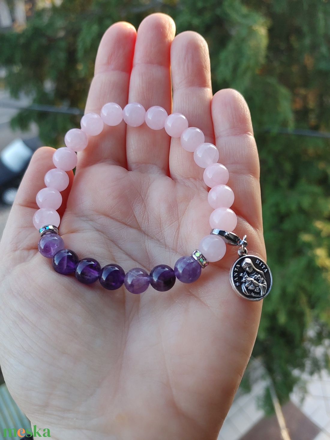 Szent Rita karkötő  - ékszer - karkötő - charm karkötő - Meska.hu