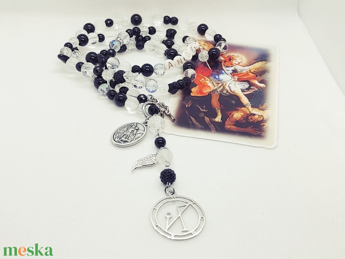 Mihály arkangyal amulett, arkangyal szimbólum - ékszer - nyaklánc - medálos nyaklánc - Meska.hu