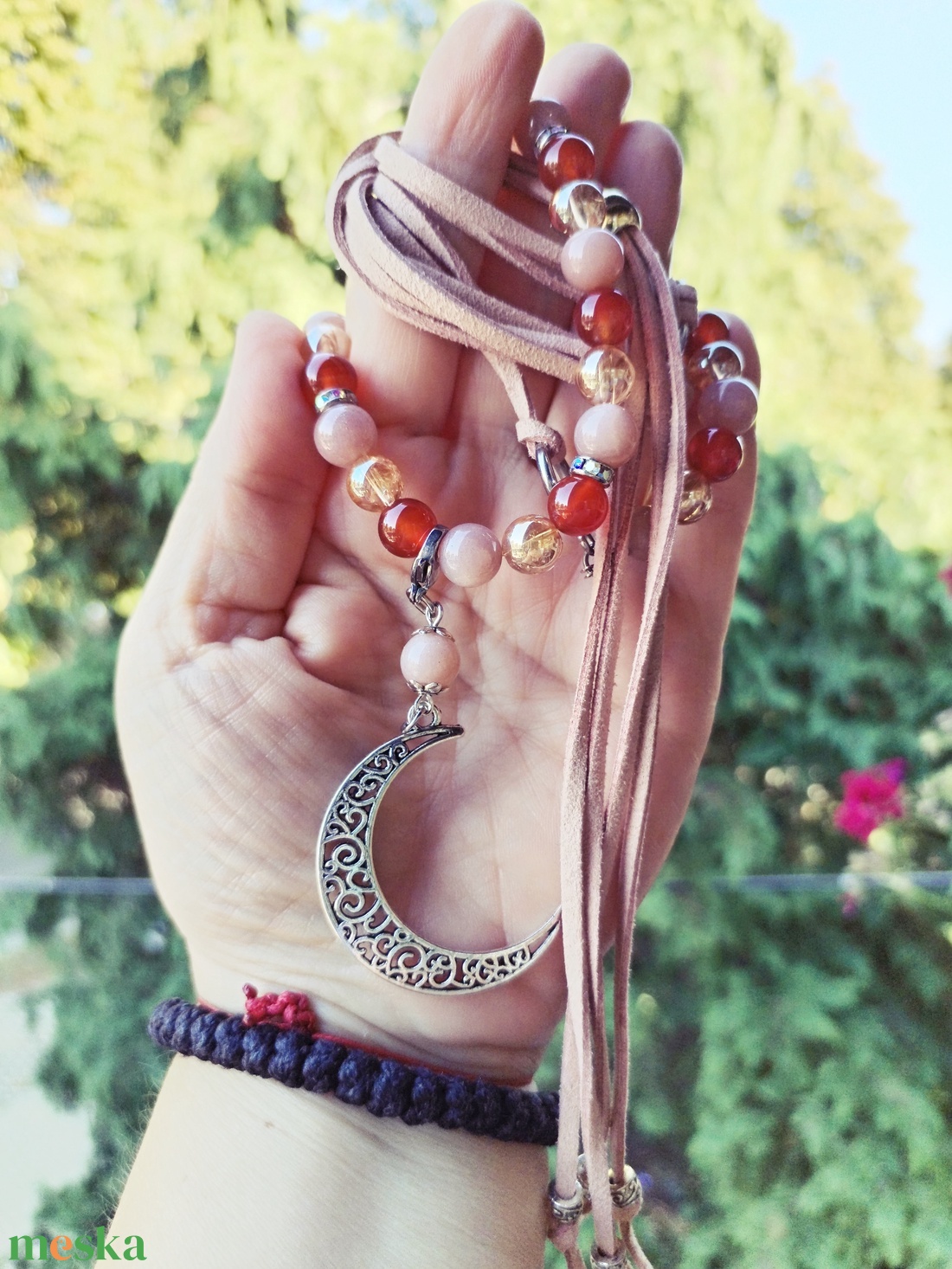 Holdkő amulett - ékszer - nyaklánc - medálos nyaklánc - Meska.hu