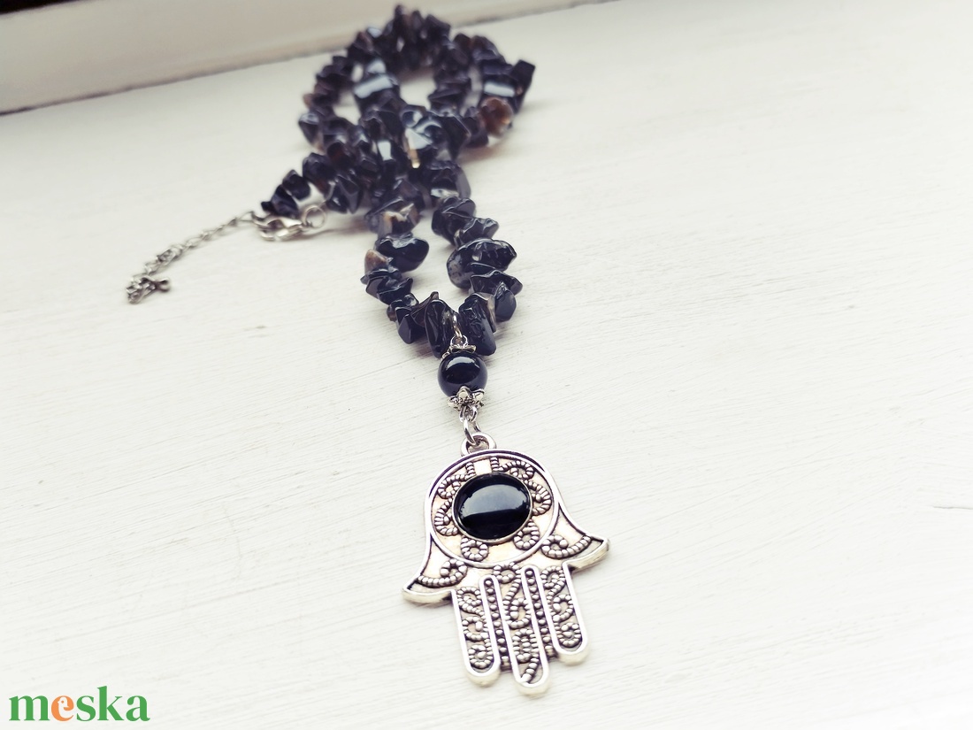 Fatima keze védelmező amulett - ékszer - nyaklánc - medál - Meska.hu