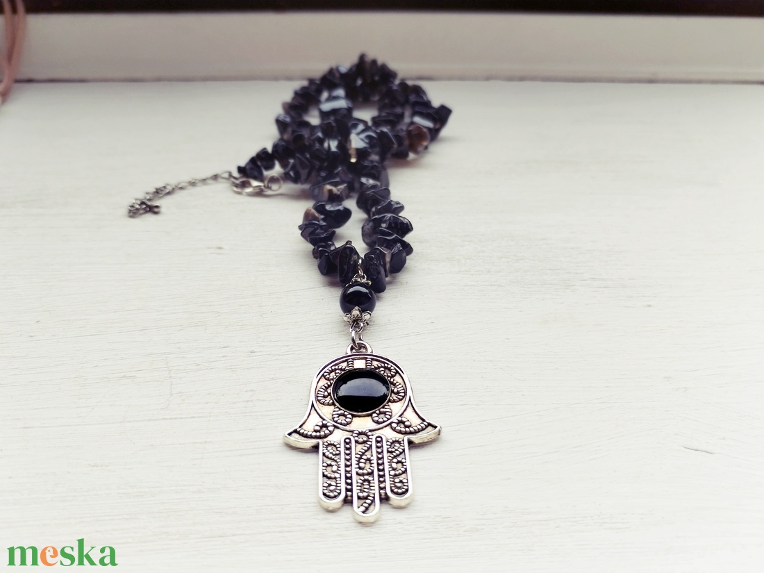 Fatima keze védelmező amulett - ékszer - nyaklánc - medál - Meska.hu