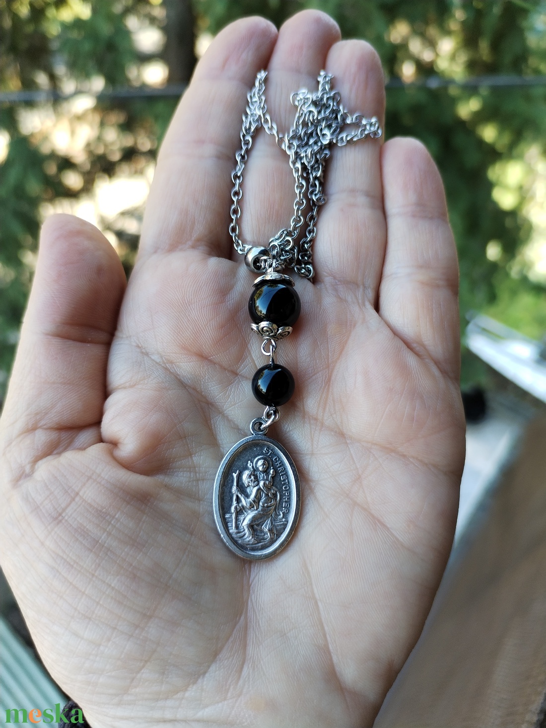 Szent Kristóf amulett - ékszer - nyaklánc - medál - Meska.hu Szent Kristóf amulett - ékszer - nyaklánc - medál - Meska.hu