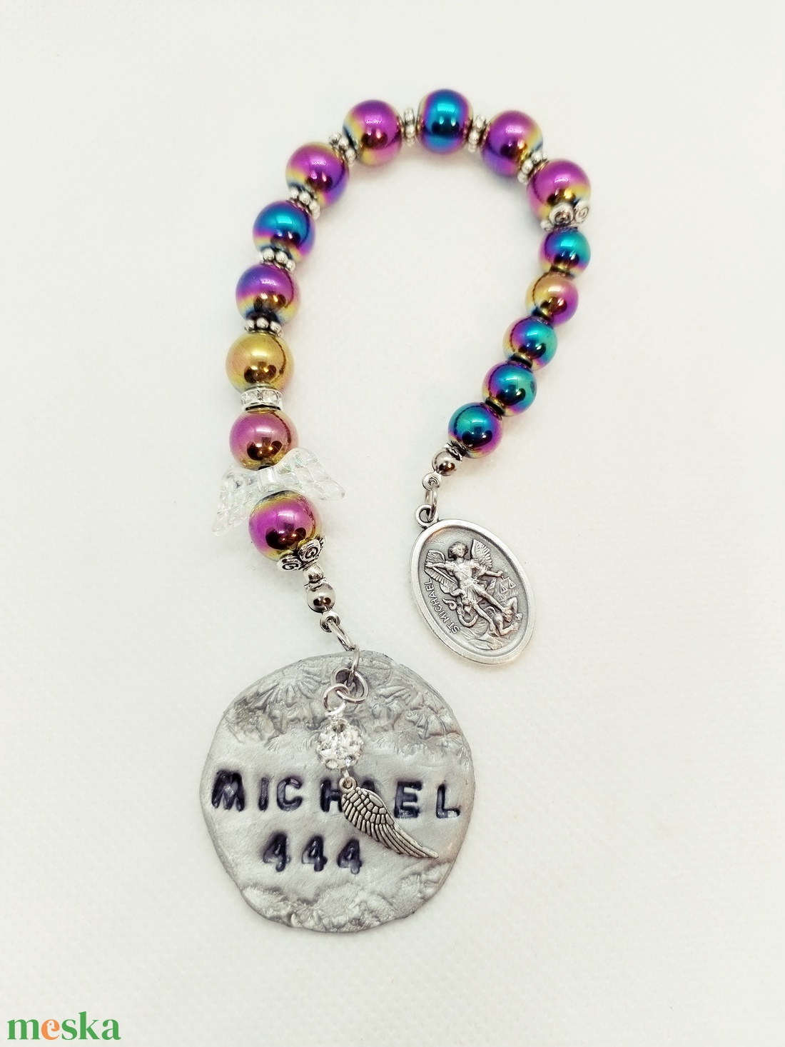 Mihály arkangyal amulett - védelem, biztonság - ékszer - nyaklánc - medálos nyaklánc - Meska.hu