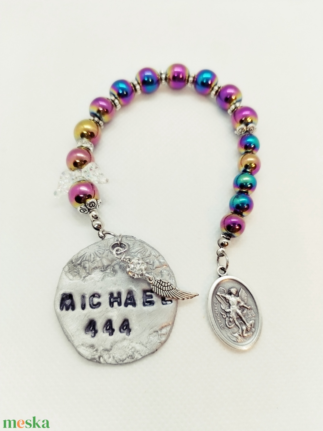 Mihály arkangyal amulett - védelem, biztonság - ékszer - nyaklánc - medálos nyaklánc - Meska.hu