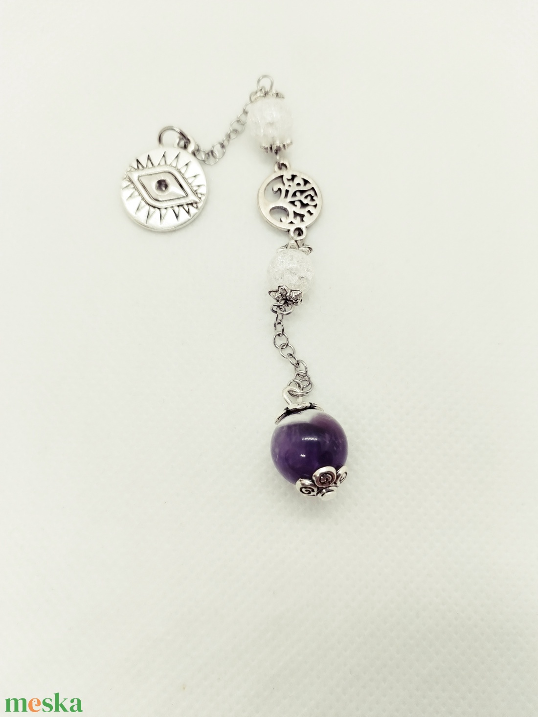 Spirituális inga - 3.szem - ékszer - nyaklánc - bogyós nyaklánc - Meska.hu