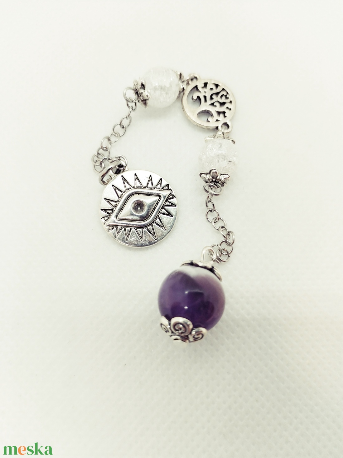 Spirituális inga - 3.szem - ékszer - nyaklánc - bogyós nyaklánc - Meska.hu
