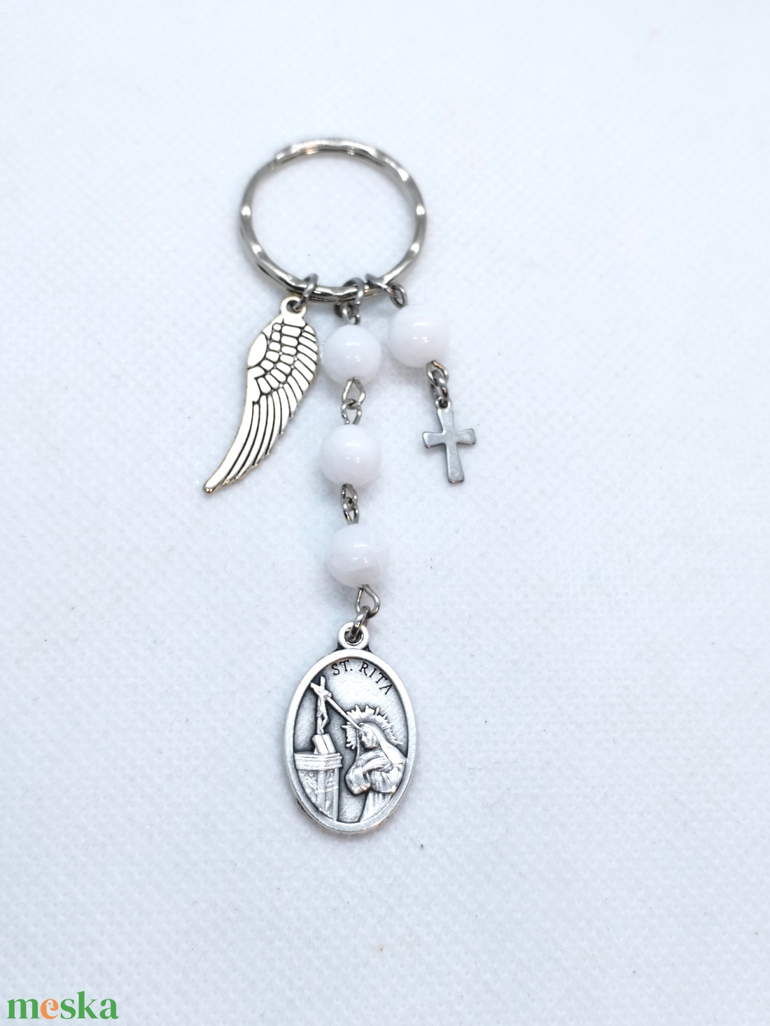 Szent Rita amulett, kulcstartó - táska & tok - kulcstartó & táskadísz - kulcstartó - Meska.hu