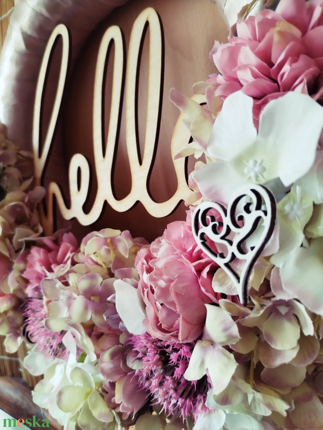 Nagyméretű, vintage stílusú kopogtató  - otthon & életmód - dekoráció - ajtó- és ablak dekoráció - ajtódísz & kopogtató - Meska.hu