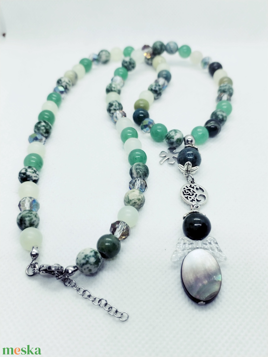 Szerencsehozó angyal amulett - ékszer - nyaklánc - medálos nyaklánc - Meska.hu