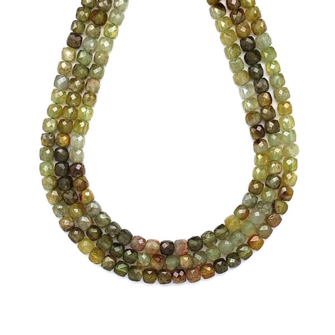 Gránát grosszulár fazettált kocka 4-5x4-5mm ékszerkészítő alapanyag (füzér) - kellékek & szerszámok - ásvány alapanyag - ásványfüzér - Meska.hu