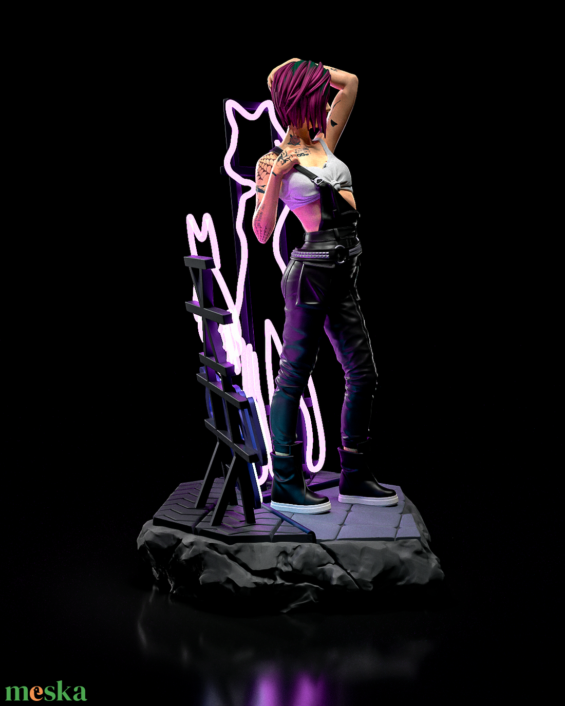 Judy Alvarez - Cyberpunk 2077 - művészet - makett, modell - Meska.hu Judy Alvarez - Cyberpunk 2077 - művészet - makett, modell - Meska.hu
