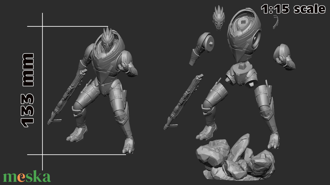 Garrus Vakarian - Mass Effect - művészet - makett, modell - Meska.hu Garrus Vakarian - Mass Effect - művészet - makett, modell - Meska.hu