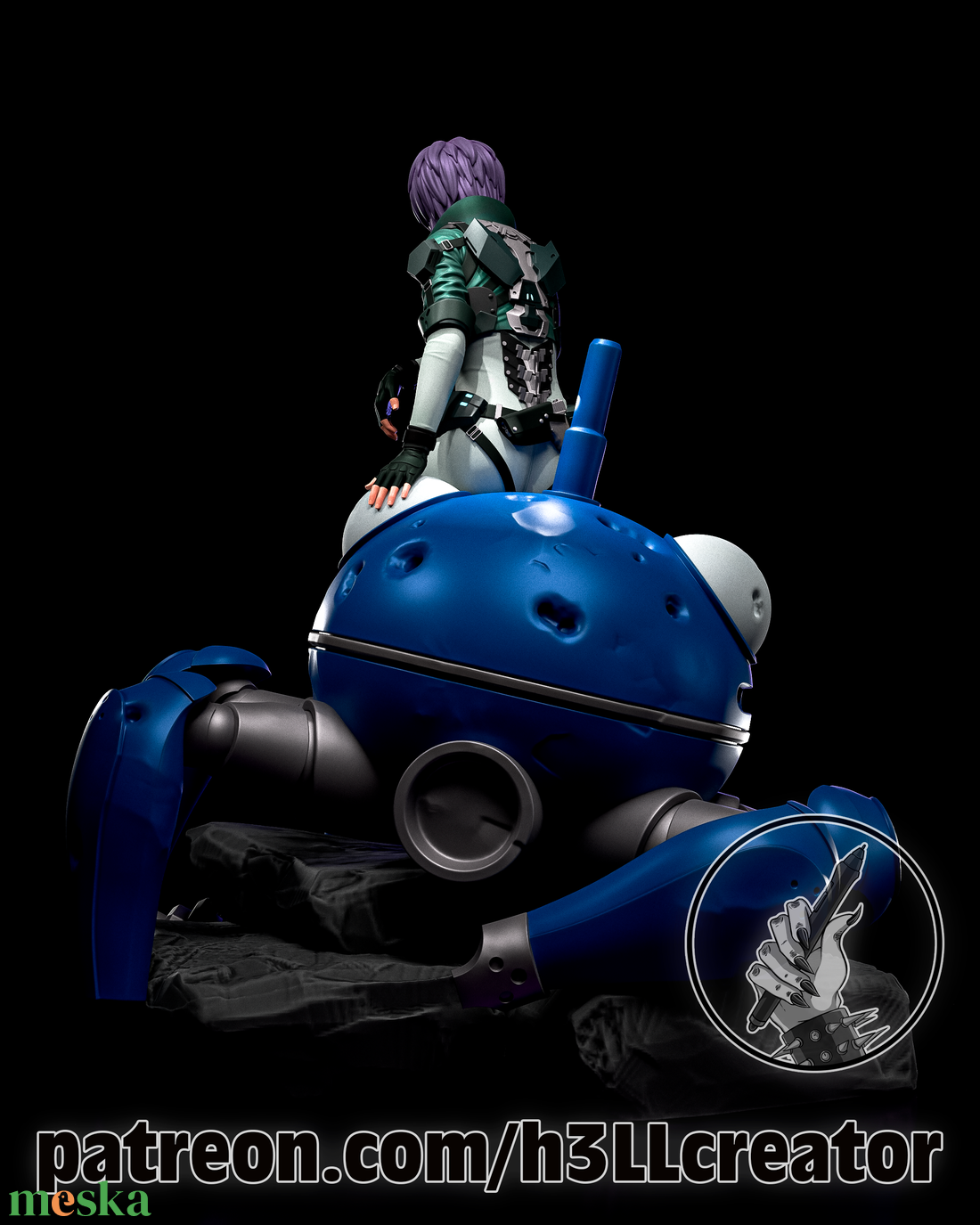 Motoko Kusanagi - Ghost in the Shell - művészet - makett, modell - Meska.hu Motoko Kusanagi - Ghost in the Shell - művészet - makett, modell - Meska.hu