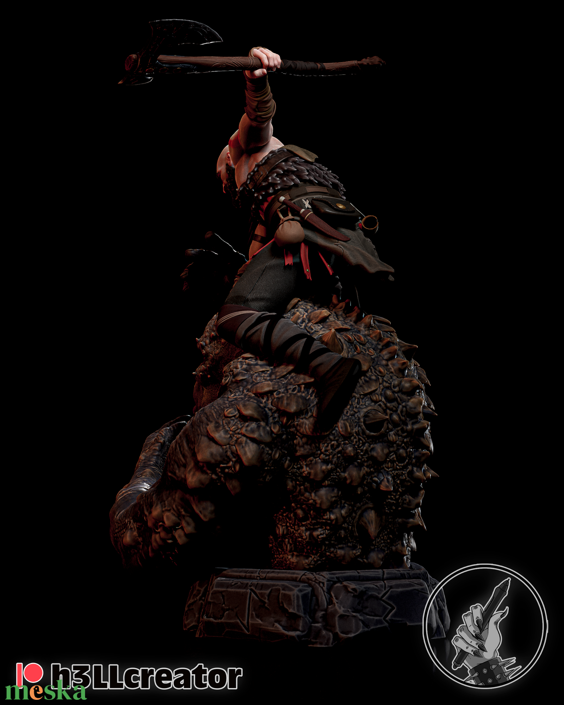 Kratos - God of War - művészet - makett, modell - Meska.hu