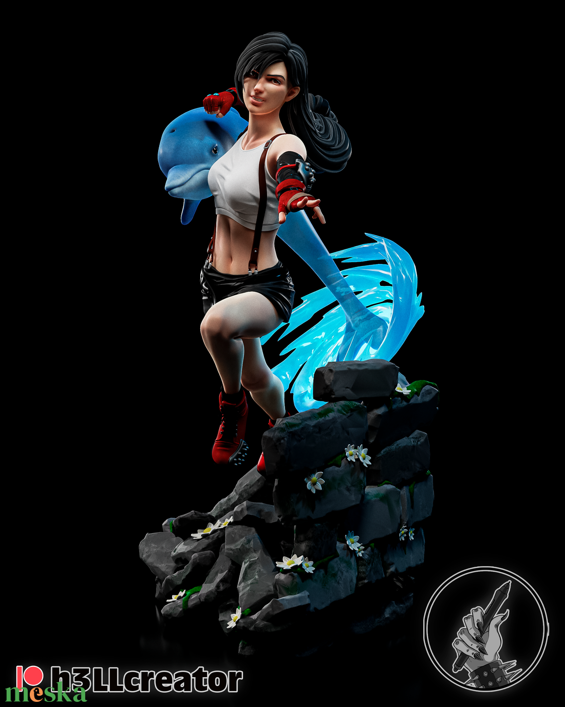 Tifa Lockhart - Final Fantasy - művészet - makett, modell - Meska.hu Tifa Lockhart - Final Fantasy - művészet - makett, modell - Meska.hu