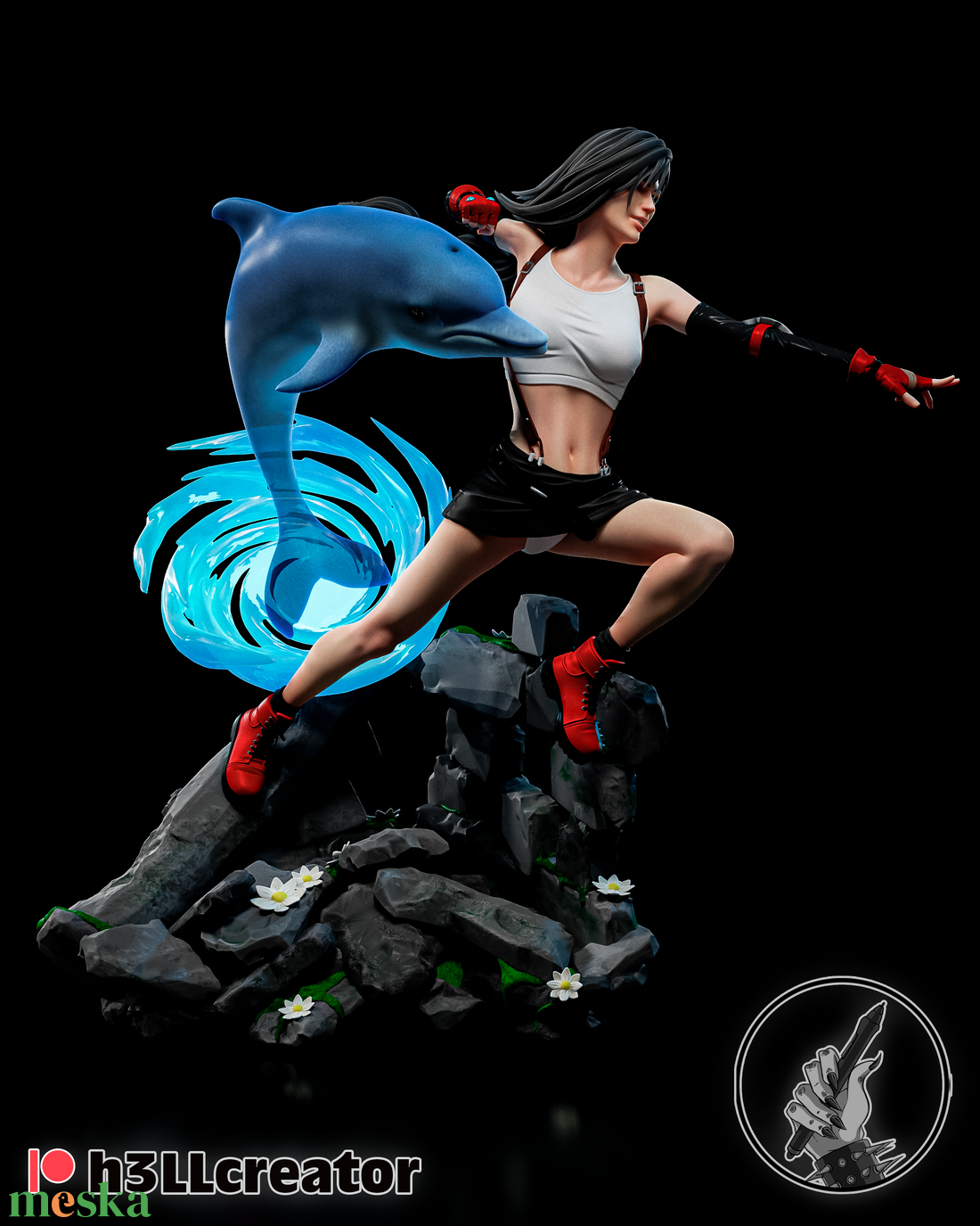Tifa Lockhart - Final Fantasy - művészet - makett, modell - Meska.hu Tifa Lockhart - Final Fantasy - művészet - makett, modell - Meska.hu