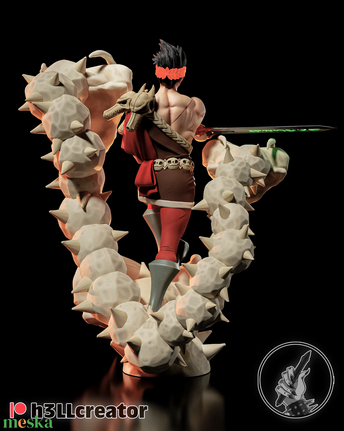 Zagreus - Hades 3 - művészet - makett, modell - Meska.hu Zagreus - Hades 3 - művészet - makett, modell - Meska.hu