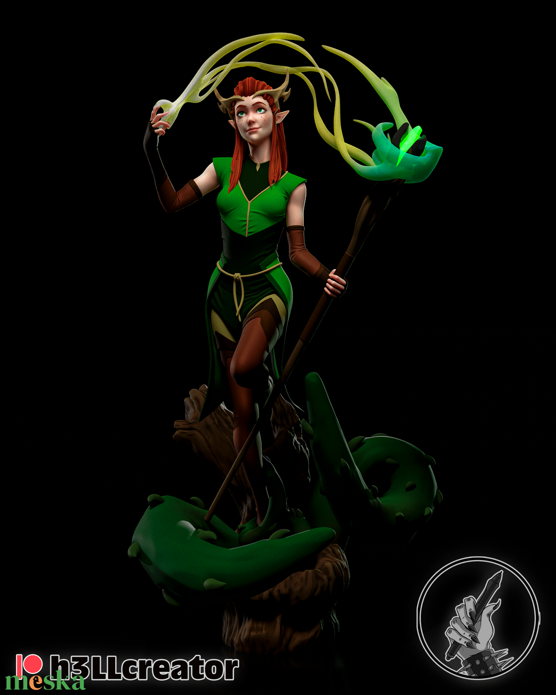 Keyleth - The Legend of Vox Machina - művészet - makett, modell - Meska.hu