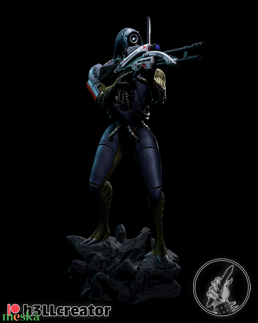 Legion - Mass Effect - művészet - makett, modell - Meska.hu Legion - Mass Effect - művészet - makett, modell - Meska.hu
